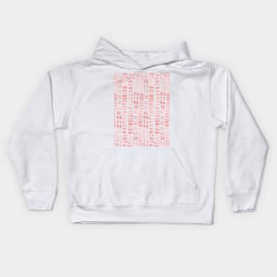 Abstract rectangles - coral Kids Hoodie